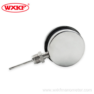 304 stainless steel bimetallic thermometer gauges